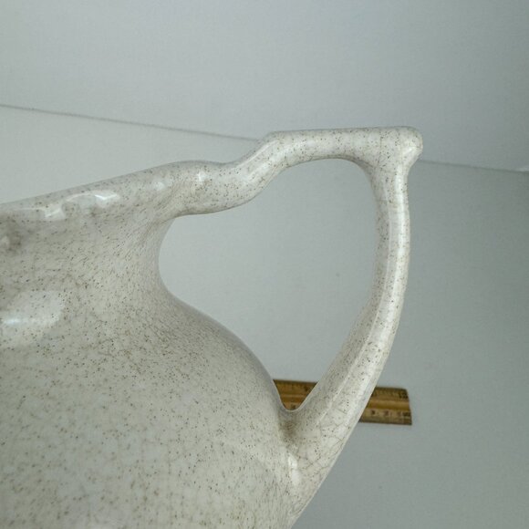 Vtg Pfaltzgraff Pitcher Speckled Cream Off White Cottage Farmhouse Colonial - Picture 13 of 17